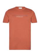 Copenhagen Print Tee S/S Tops T-Kortærmet Skjorte Grey Lindbergh
