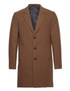 Jjemorrison Wool Coat Sn Uldfrakke Frakke Brown Jack & J S