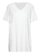 Favourite Tee Tops T-shirts & Tops Short-sleeved White Moshi Moshi Min...