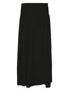 Mlerica Jrs Midi Skirt Knælang Kjole Black Mamalicious