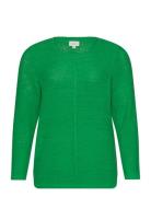 Carnew Foxy L/S Pullover Knt Tops Knitwear Jumpers Green ONLY Carmakom...