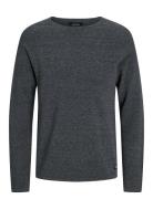 Jjehill Knit Crew Neck Noos Tops Knitwear Round Necks Grey Jack & J S