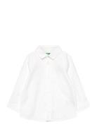 Shirt Tops Shirts Long-sleeved Shirts White United Colors Of Benetton