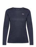 Tech Ls Crew Twist Sport Sweatshirts & Hoodies Sweatshirts Navy Under ...