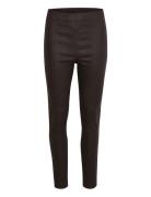 Crtabea Woven Legging Bottoms Trousers Leather Leggings-Bukser Brown C...