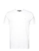 Sleek Mk Crew Tops T-Kortærmet Skjorte White Michael Kors