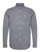 Ls Eco Aop Mini Geo Tops Shirts Casual Blue Original Penguin