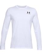 Ua Sportstyle Left Chest Ls Sport T-Langærmet Skjorte White Under Armo...