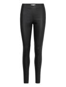 Memekb Leather Pants Bottoms Trousers Leather Leggings-Bukser Black Ka...