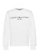 Tommy Logo Sweatshirt Tops Sweatshirts & Hoodies Sweatshirts White Tom...