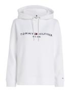 Heritage Hilfiger Hoodie Ls Tops Sweatshirts & Hoodies Hoodies White T...