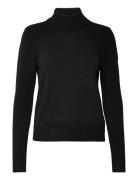 Viril Crewneck L/S Knit Top - Tops Knitwear Jumpers Black Vila