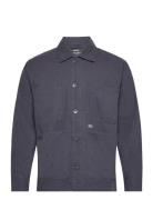 Fine Twill Chore Jacket Tops Overshirts Navy Mads Nørgaard