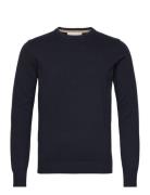 Bs Jupiter Regular Fit Knitwear Tops Knitwear Round Necks Navy Bruun &...