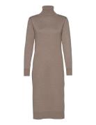 Milasz Roll Neck Long Dress Knælang Kjole Brown Saint Tropez