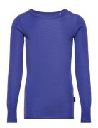 Rihanna Wool Tops T-shirts Long-sleeved T-Skjorte Blue Molo