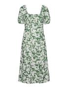 Vmfrej 2/4 Calf Dress Wvn Exp Knælang Kjole Green Vero Moda