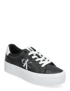 Vulc Flatform Laceup Lth Low-top Sneakers Black Calvin Klein