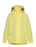 Shell Jacket, Af 15.000 Outerwear Rainwear Jackets Yellow Color Kids