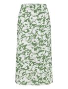 Vmfrej H/W 7/8 Pencil Skirt Wvn Exp Knælang Nederdel Green Vero Moda