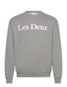 Charles Sweatshirt Tops Sweatshirts & Hoodies Sweatshirts Grey Les Deu...