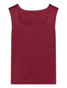 Rkbillie Reversible Sl Short Top Tops T-shirts Sleeveless Burgundy Ros...