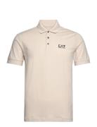 Jerseywear Tops Polos Short-sleeved Beige EA7