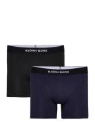 Premium Cotton Stretch Boxer 2P Boxershorts Black Björn Borg