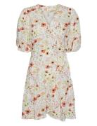 Yasfield 2/4 Wrap Dress Kort Kjole Cream YAS