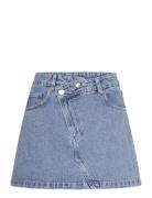 Boston Blue Denim Skirt Kort Nederdel Blue ALOHAS