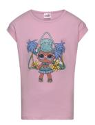Tshirt Tops T-Kortærmet Skjorte Pink L.O.L