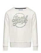 Jjminds Sweat Crew Neck Jnr Tops Sweatshirts & Hoodies Sweatshirts Gre...