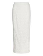 Lace Maxi Skirt Knælang Nederdel White ROTATE Birger Christensen