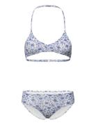 Bikini Triangle Aop Bikini Blue Lindex