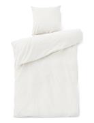 St Bed Linen 200X220/60X63  Cm Home Textiles Bedtextiles Bed Sets Whit...
