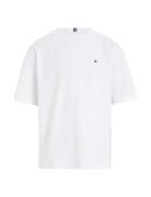 Essential Tee S/S Tops T-Kortærmet Skjorte White Tommy Hilfiger