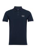 Polo Tops Polos Short-sleeved Blue EA7