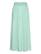 Onlvenedig Aop Life Long Skirt Wvn Noos Lang Nederdel Green ONLY