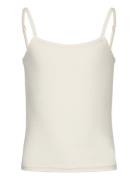 Rkbillie Sl Short Strap Top Tops T-shirts Sleeveless White Rosemunde K...