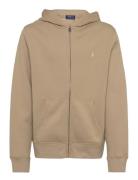 Fleece Full-Zip Hoodie Tops Sweatshirts & Hoodies Hoodies Beige Ralph ...