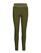 Fqshantal-Pa-Power Bottoms Trousers Slim Fit Trousers Green FREE/QUENT