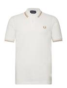 Twin Tipped Fp Shirt Tops Polos Short-sleeved White Fred Perry