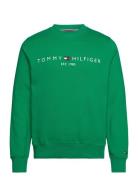 Tommy Logo Sweatshirt Tops Sweatshirts & Hoodies Sweatshirts Green Tom...