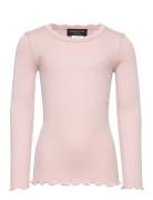 Rkbeatha Ls Lace Top Tops T-shirts Long-sleeved T-Skjorte Pink Rosemun...