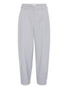 Kamerle Pants Cropped Bottoms Trousers Suitpants Grey Kaffe