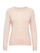 Slflulu Ls Knit O-Neck Noos Tops Knitwear Jumpers Pink Selected Femme
