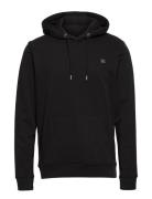 Basic Organic Hood Tops Sweatshirts & Hoodies Hoodies Black Clean Cut ...