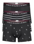 Bci Cotton/Elastane-3Pk-Trn Boxershorts Black Polo Ralph Lauren Underw...