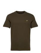 Plain T-Shirt Tops T-Kortærmet Skjorte Brown Lyle & Scott