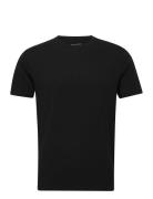 Bamboo/Cotton Crew Tee Tops T-Kortærmet Skjorte Black Panos Emporio